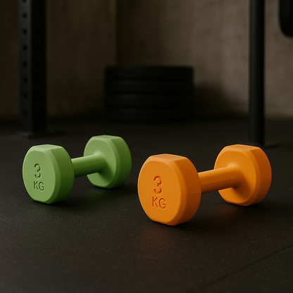Poids de Fitness Colorés360™ – Haltères en Néoprène pour Entraînement à Domicile – Tonification & Force
