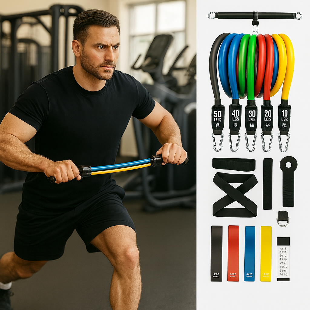 Power360™ –Kit de Bandes de Résistance – Renforcement, Mobilité & Étirements