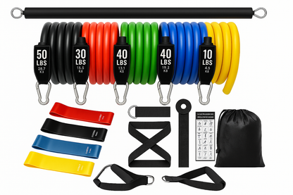 Power360™ –Kit de Bandes de Résistance – Renforcement, Mobilité & Étirements